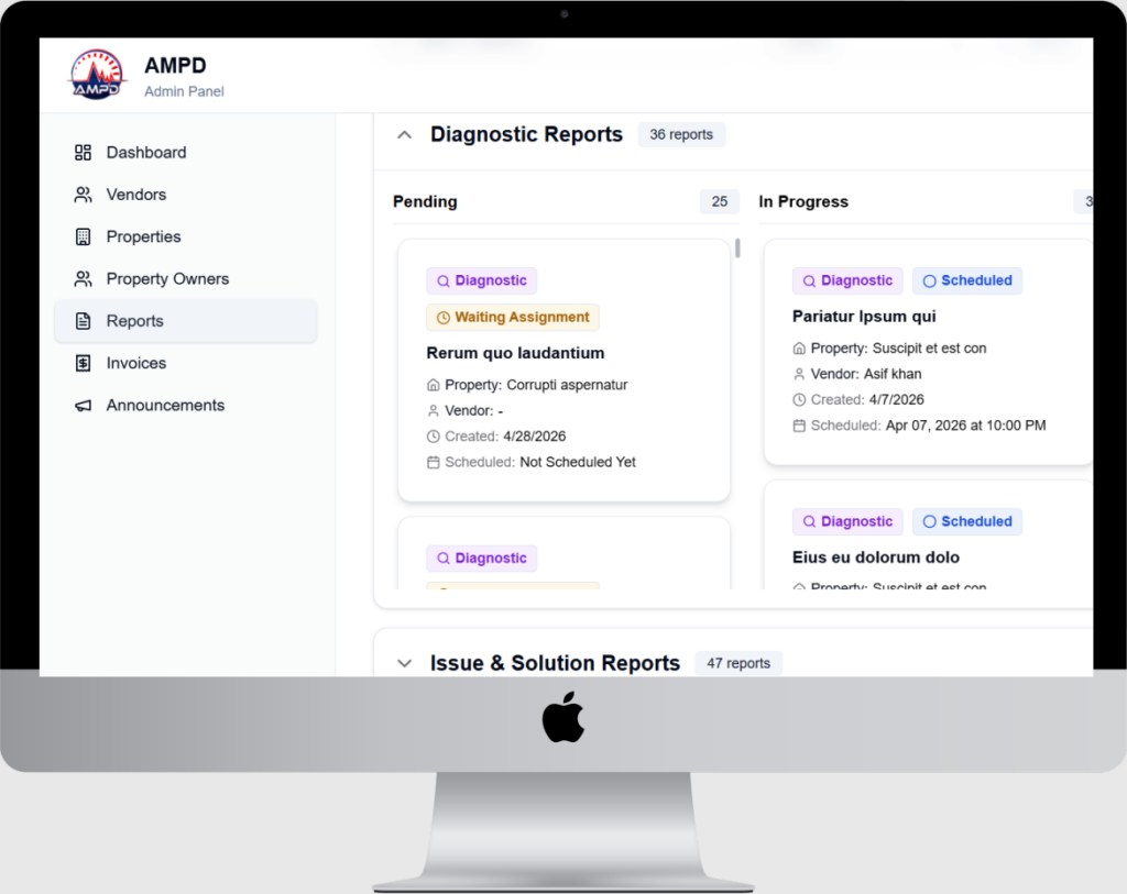 Transparent Maintenance Reporting